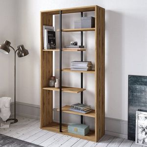 Knihovna Presto - Walnut, Black obraz