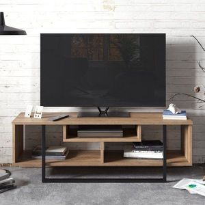 TV stolek Asal (120) - Walnut, Black obraz