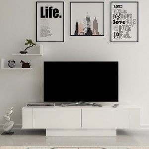 TV stolek Matera - White, White obraz