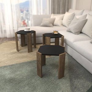 Konferenční stolek Lori - Anthracite, Walnut obraz