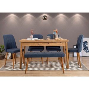 Set stolu a židlí (6 kusů) Costa Atlantic Navy Blue obraz
