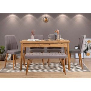 Set stolu a židlí (6 kusů) Costa Atlantic Grey obraz