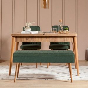 Jídelní set s rozkládacím stolem a židlemi (4 kusy) Vina 1070 - 3 - Atlantic, Green obraz