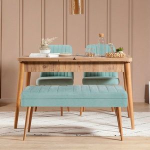Jídelní set s rozkládacím stolem a židlemi (4 kusy) Vina 0701 - 3 - Atlantic, Green obraz