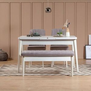 Lavice Vina Bench Soho, White obraz