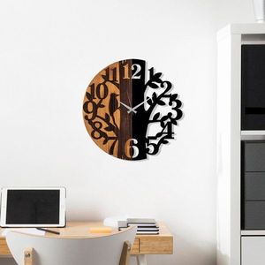 Dekorativní dřevěné nástěnné hodiny Wooden Clock - 71 obraz