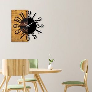 Dekorativní dřevěné nástěnné hodiny Wooden Clock 7 obraz