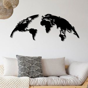 Dekorativní kovový doplněk na zeď World Map Large obraz