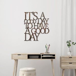 Dekorativní kovový doplněk na zeď Rusty Have a Good Day obraz