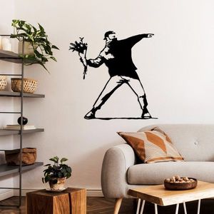 Dekorativní kovový doplněk na zeď Banksy Metal 01 obraz