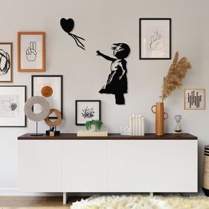Dekorativní kovový doplněk na zeď Banksy - 14 obraz