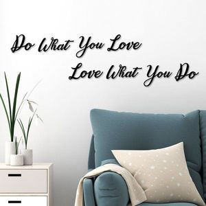 Dekorativní kovový doplněk na zeď Do Love Love Do obraz