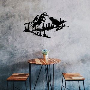 Dekorativní kovový doplněk na zeď Mountain 2 obraz