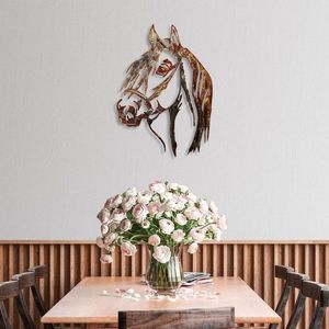Dekorativní kovový doplněk na zeď Horse - 3 obraz