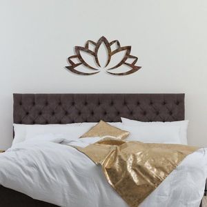 Dekorativní kovový doplněk na zeď Rusty Lotus obraz