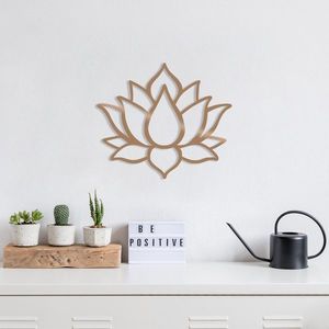 Dekorativní kovový doplněk na zeď Lotus Flower 1 - Copper obraz