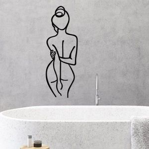 Dekorativní kovový doplněk na zeď Woman Body obraz