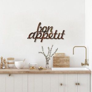 Dekorativní kovový doplněk na zeď Rusty Bon Appetit obraz