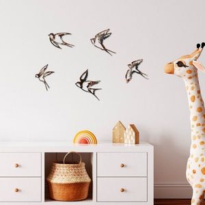Dekorativní kovový doplněk na zeď Birds-2 obraz
