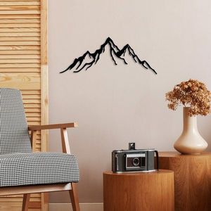 Dekorativní kovový doplněk na zeď Mountain - 11 obraz