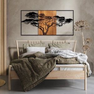 Dekorativní dřevěný doplněk na zeď Acacia Tree - 328 obraz