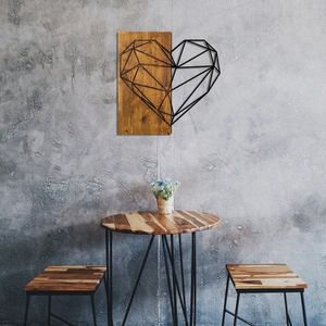Dekorativní dřevěný doplněk na zeď Heart obraz