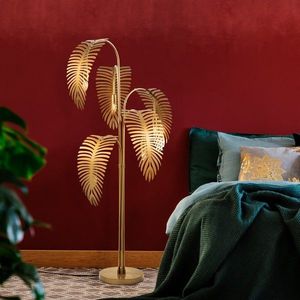 Stojací lampa Palm 13925 - Gold obraz