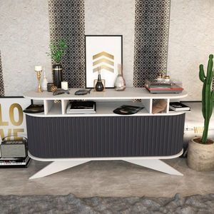 Příborník Stor - White, Anthracite obraz