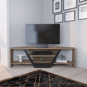 TV stolek Sares - Walnut, Black obraz