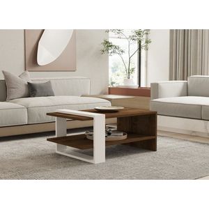 Konferenční stolek Gaye - Walnut, White obraz