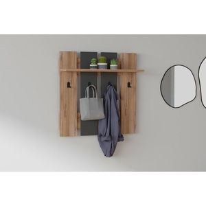 Nástěnný háček Mita - Walnut, Anhtacite obraz
