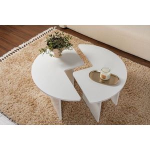 Konferenční stolek Moira - Natural White obraz