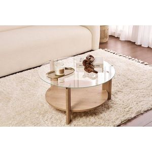 Konferenční stolek Clara - Sapphire Oak, Transparent obraz