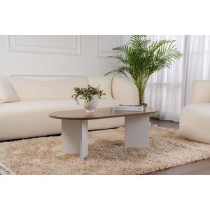 Konferenční stolek Sable - Walnut, White obraz