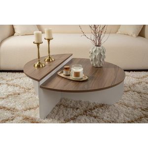 Konferenční stolek Orion - Walnut, White obraz