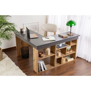 Psací stůl Vesper - Anthracite, Atlantic Pine obraz