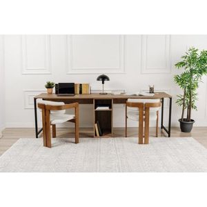Psací stůl Twin Study Desk - Atlantic Pine, Black obraz