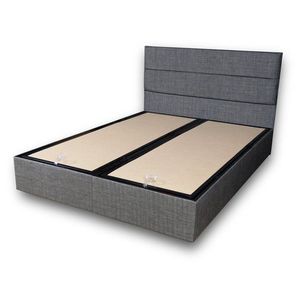 Rám dvoulůžkové postele s čelem Silver - Grey (150 x 200) obraz