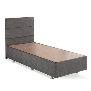 Rám jednolůžkové postele s čelem Silver - Grey (100 x 200) obraz