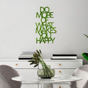 Dekorativní kovový doplněk na zeď Do More Of What Makes You Happy obraz