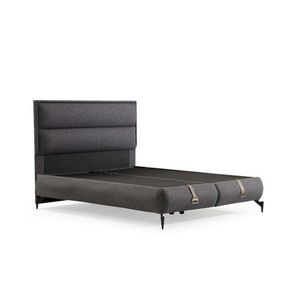 Rám dvoulůžkové postele s čelem Rise 140 x 200 - Dark Grey obraz