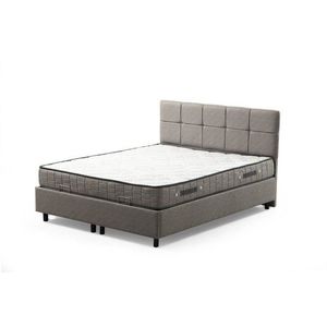 Rám dvoulůžkové postele s čelem Vitalia 140 x 200 - Light Grey obraz