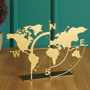 Dekorativní předmět World Map - Gold obraz