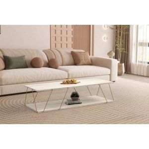 Konferenční stolek Labranda - Gold, Travertine obraz