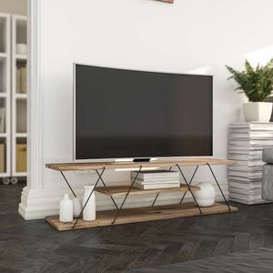 TV stolek Canaz v2 - Black, Walnut obraz