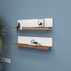 Nástěnná police Shelf - White obraz