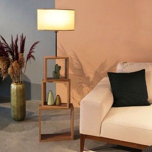 Dřevěná stojací lampa AYD - 2902 obraz