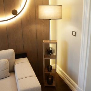 Dřevěná stojací lampa AYD-3150 obraz