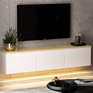 TV stolek Neon - White v2 obraz