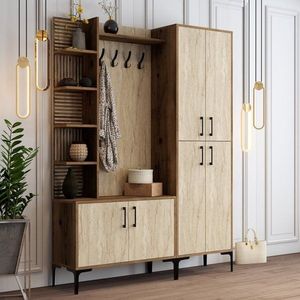 Předsíňová stěna Viyana Da - Walnut, Travertine obraz